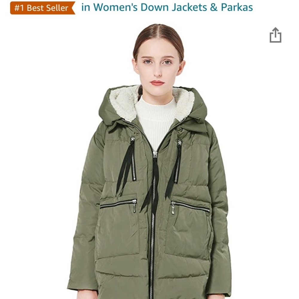 Famous coat in green originally $246